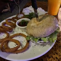 Veggie burger    at Indómitos Café & Bar in Uvita