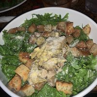 vegan chicken caesar salad  at Indómitos Café & Bar in Uvita
