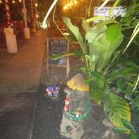 Walkway to outdoor seating. Very cute. at Indómitos Café & Bar in Uvita