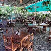 Seating at Indómitos Café & Bar in Uvita