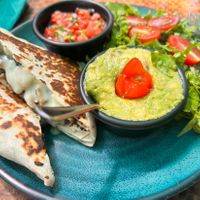 With vegan cheese  at Indómitos Café & Bar in Uvita