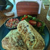 Indòmitos burrito vegan! at Indómitos Café & Bar in Uvita