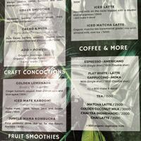 Menu  at Indómitos Café & Bar in Uvita