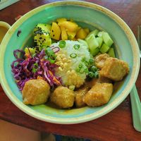 Thai tofu bowl (weekly special) at Indómitos Café & Bar in Uvita