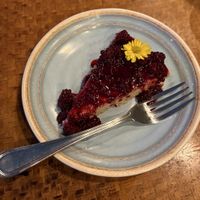 Berry Cheesecake. Banger!  at Indómitos Café & Bar in Uvita