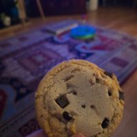 Chocolate chip cookie at Hank's Vegan Restaurant in Ipswich