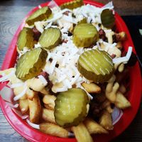 Ultimate Fries at Hank's Vegan Restaurant in Ipswich