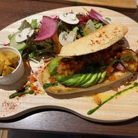 Vegan sandwich  at Luxe Burgers in Tokyo