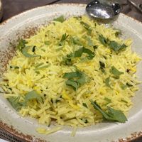 Saffron rice at Munch Box by Nidhi in Bangkok