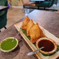 Samosas - different filling in each at Munch Box by Nidhi in Bangkok