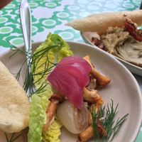Vegan tapas at Brygger Bauers Grotter in Viborg