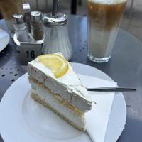 Vegan lemon cake 💛🍋  at Das Kaffeehaus in Hamburg