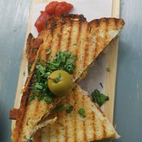 Grilled Vegan Cheeze Sandwich at OM NOM NOM CAFÉ in Munich