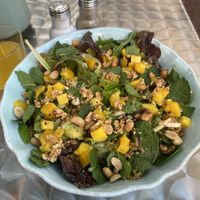 Crispy Rice Salad  at OM NOM NOM CAFÉ in Munich