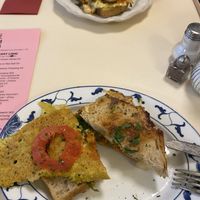 Omlette & kimchi sandwich   at OM NOM NOM CAFÉ in Munich