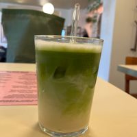 Iced matcha  at OM NOM NOM CAFÉ in Munich