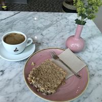 Hazelnut cake at OM NOM NOM CAFÉ in Munich