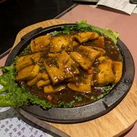 Pan-fried tofu at Tianchu Miaoxiang - Chaowai in Beijing