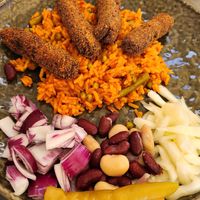 Vegane Cevapcici ohne Ajvar bestellt at Aquila in Fuessen