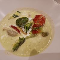 Vegetable Thai green curry at Siam Beach in Altea