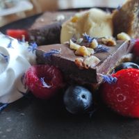 Chocolate vegan cake at The Bamboo Room in Hoorn