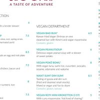 Vegan Menu at The Bamboo Room in Hoorn