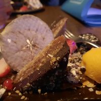 Vegan chocolate caramel carré at The Bamboo Room in Hoorn