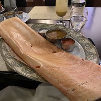 Myesore masala dosa and vegan mango lassi  at The Mango Grove in Columbia