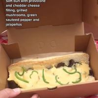 Philly Mushroom n' Cheese Sandwich at Joshua Tree Cafe in Athens