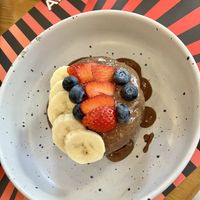 Pancake with praline  at Joshua Tree Cafe in Athens