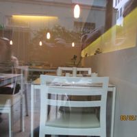 chez Nico, looking in the window. at Chez Nico in Innsbruck