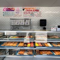 lots of donuts!  #Veganuary at Big Baby Rolls and Donuts in Tulsa