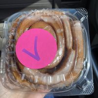 cinnamon roll  #Veganuary at Big Baby Rolls and Donuts in Tulsa
