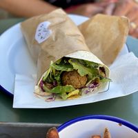 Fallafel wrap at Mat Fra Hagen in Trondheim