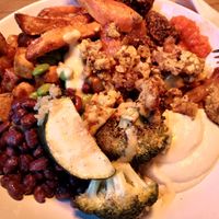 Salatbar at Mat Fra Hagen in Trondheim