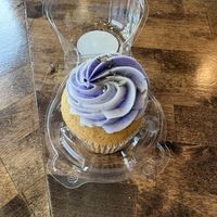 Vegan Lavender Cupcake, very goodd  at Cupcake Station in Plymouth