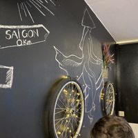 Cute decor at Saigon Noodle Bar in Rovaniemi