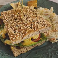 Signature burger was one of my best vegan burgers ever!!!😍😋🤤 at Elysian Restaurant in Nicosia