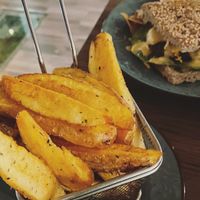 So good fries with yummy sauces (forgot to take photos) 😅😜 at Elysian Restaurant in Nicosia