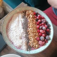 Berry dream smoothie bowl at Elysian Restaurant in Nicosia