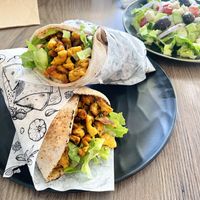 Greek gyro, large size   at Elysian Restaurant in Nicosia