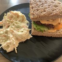 signature burger - superb  at Elysian Restaurant in Nicosia