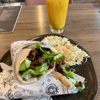 BBQ organic jackfruit   at Elysian Restaurant in Nicosia