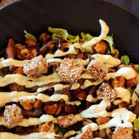 Asian salad at Elysian Restaurant in Nicosia