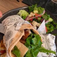 Protein Chick'n Gyros at Elysian Restaurant in Nicosia