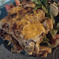 Cannelloni with soya mince and bechamel at Elysian Restaurant in Nicosia