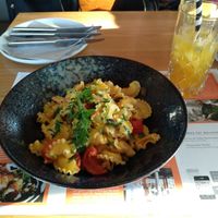 Hausgemachte Nudeln mit Kürbissauce at Deichkind in Sankt Peter-ording