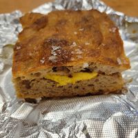 Breakfast sandwich with coconut bacon vegan at B's Salty & Sweet in Columbia