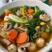 Tom Yum Noodle soup at White Springs Cafe in Arcadia