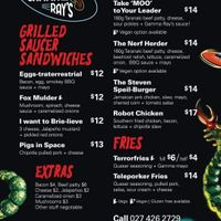 Menu! at Gamma Rays in New Plymouth